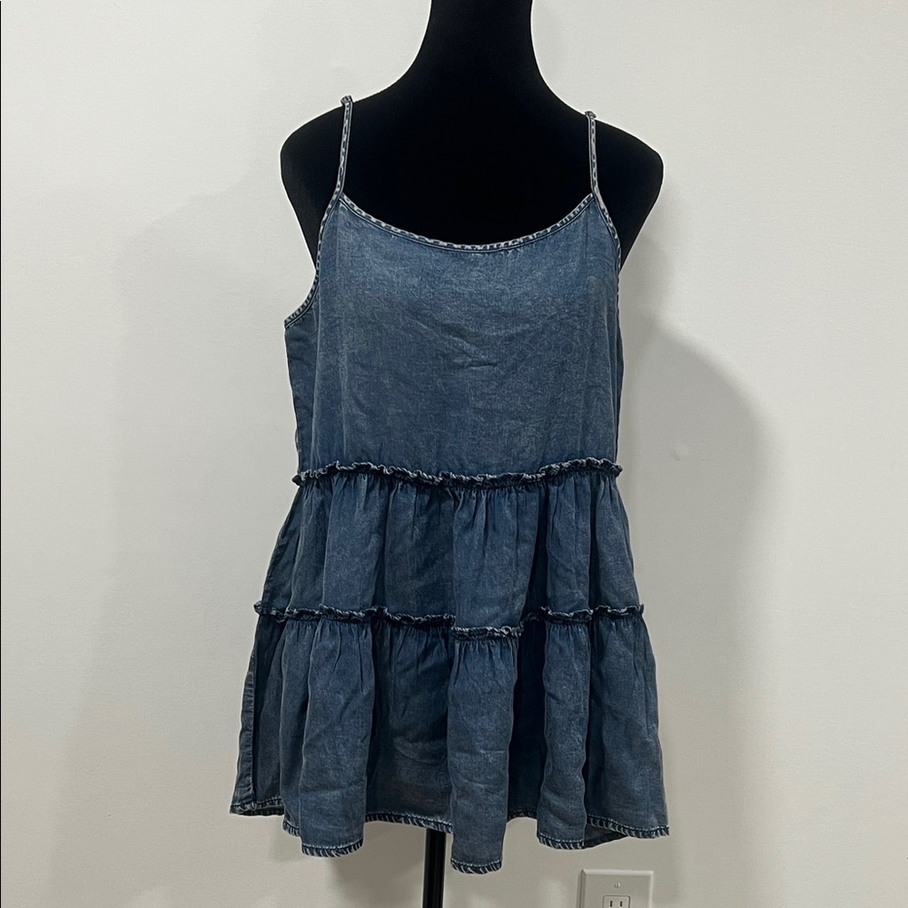 NWT💙Denim Blue Tiered Women's Top